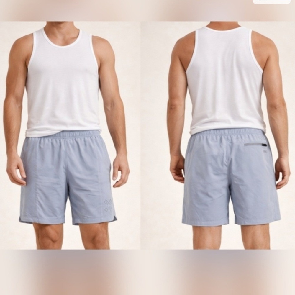 Rhone Backspin 7" Lined Shorts XXL Arctic Blue Men's Athletic Performance New